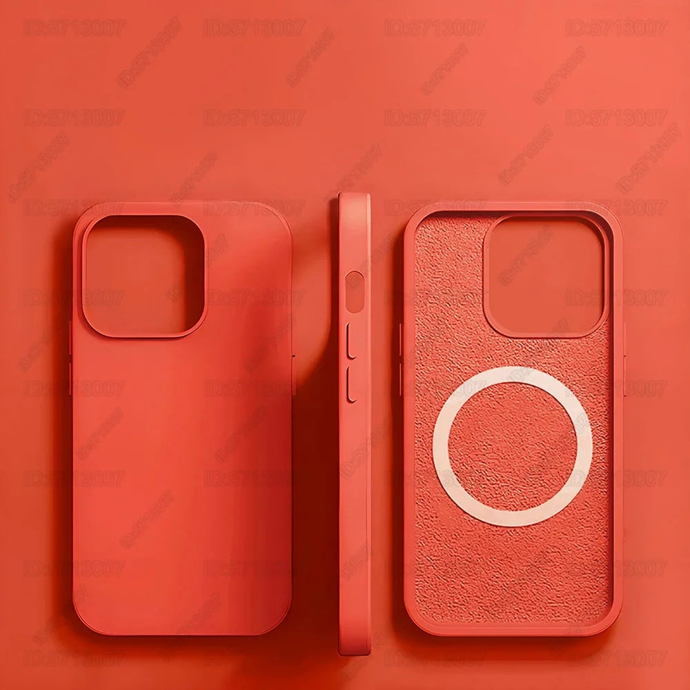 Magnetic Liquid Silicone Case for iPhone 16/15 Pro Max & 16 Plus