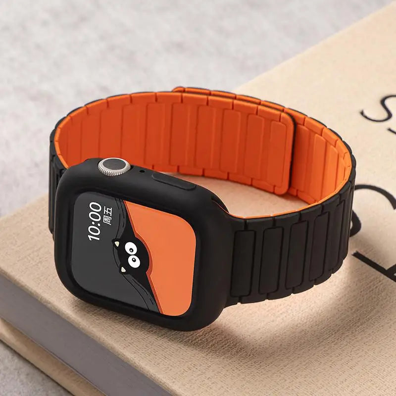 Soft Silicone Case + Strap for Apple Watch Ultra 3 & Series 11–4 SE3