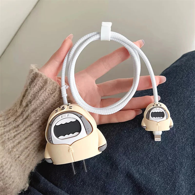 Korean Cute Game Console Silicone Charger Case for iPhone 18Wโ20W