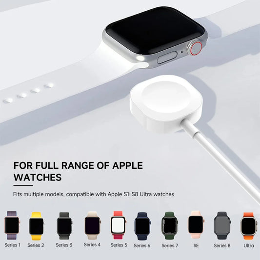 Magnetic USB-A Fast Charger for Apple Watch Series 9–2, SE, Ultra