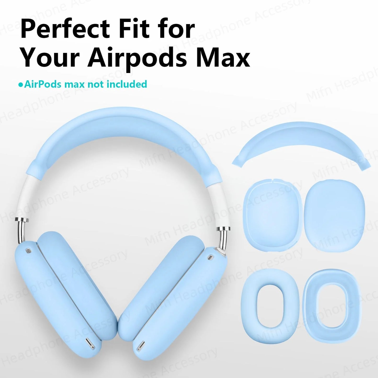 Silicone Protective Case for AirPods Max – Headphone Earmuffs Cover