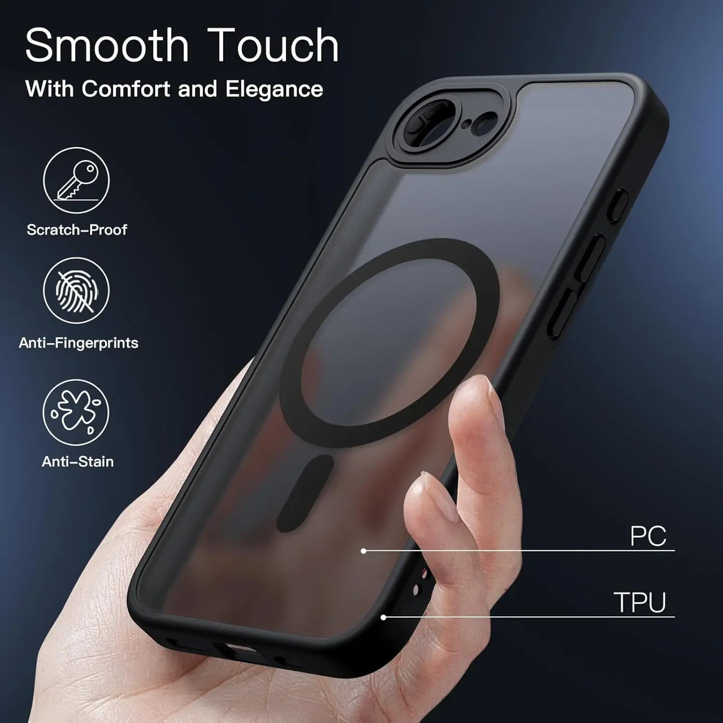 Magsafe Magnetic Wireless Charging Case for iPhone 16E 5G Shockproof Matte Cover