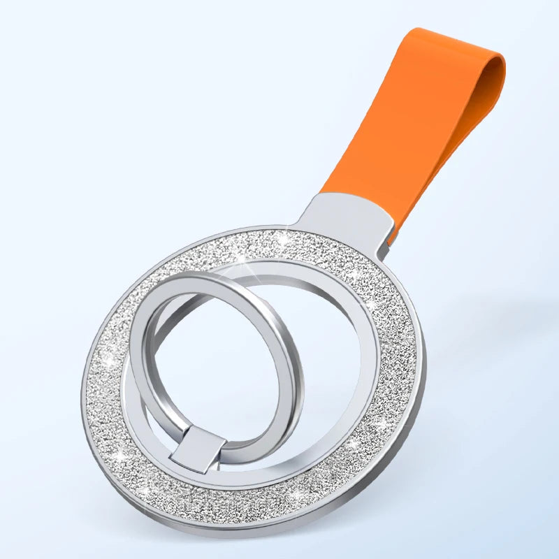 Glitter MagSafe Phone Holder for iPhone 12–16 – Ring & Stand Mount
