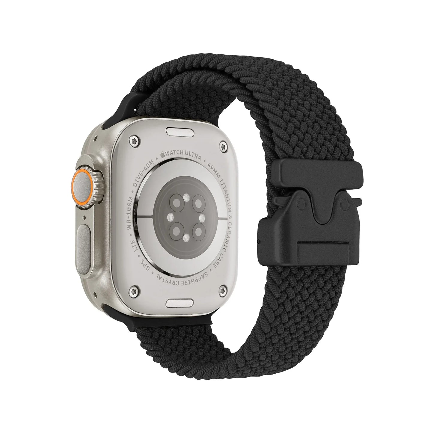 Braided Magnetic Band for Apple Watch 44mm–49mm Ultra 2/Series 10–6/SE