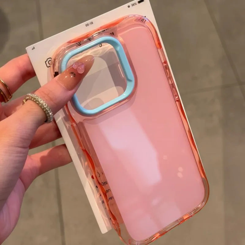 Luxury Jelly Candy Shockproof Case for iPhone 13–11 Plus Pro Max