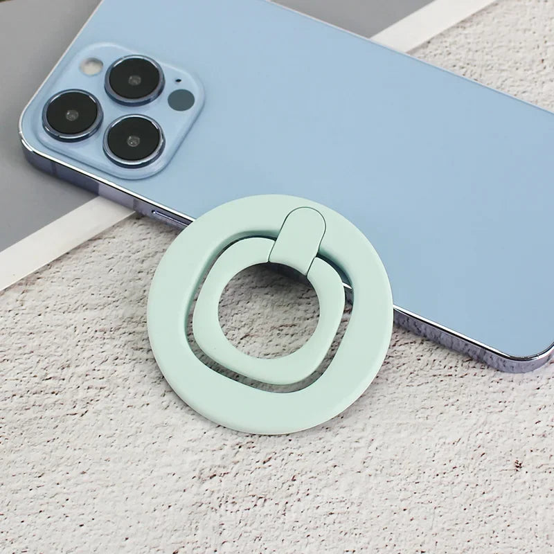 Magnetic Finger Ring Holder Stand for iPhone 12–16 Pro/Plus & Xiaomi