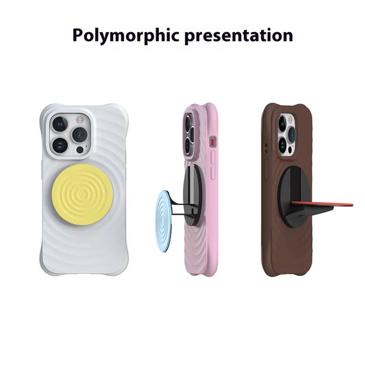 Magnetic Folding Mobile Phone Holder Stand for MagSafe iPhone 15 14 13 12 & Samsung