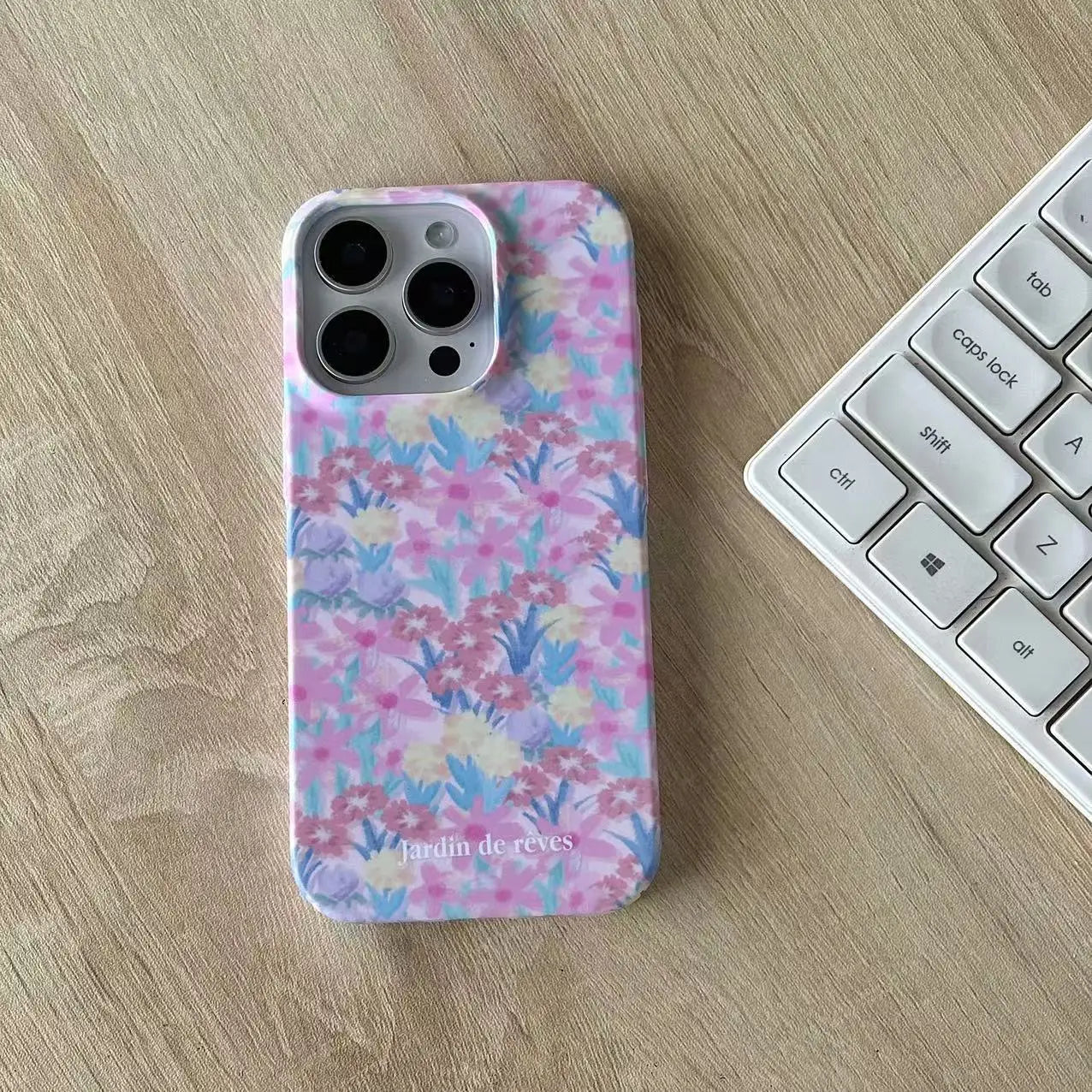 Floral Oil Painting Matte Case for iPhone 12–16 Pro Max