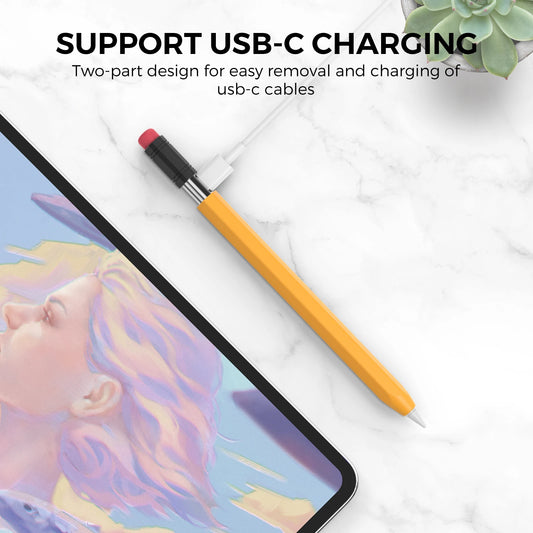 Silicone Protective Case for Apple Pencil 3 USB-C iPad Air/Pro Anti-Fall Cover