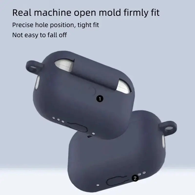Silicone Protective Case for AirPods Pro 2 – 2nd Gen Cover with Hook