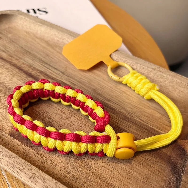 Handwoven Adjustable Phone Lanyard Strap β Anti-Drop Outdoor Wrist Rope