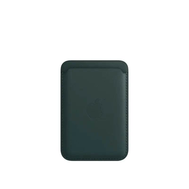 Leather MagSafe Case with Magnetic Card Holder for iPhone 12-16 Pro Max