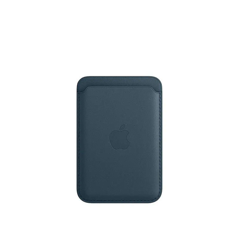 Leather MagSafe Case with Magnetic Card Holder for iPhone 12-16 Pro Max