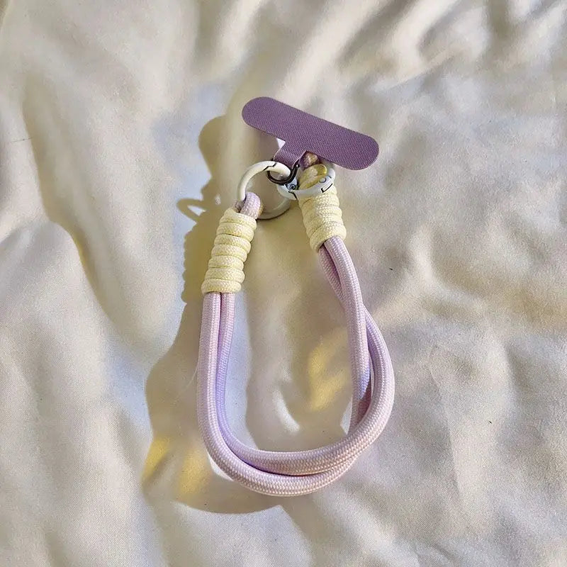 Cute Pastel Wrist Strap Lanyard for Phone β Macaron Color Charm Chain