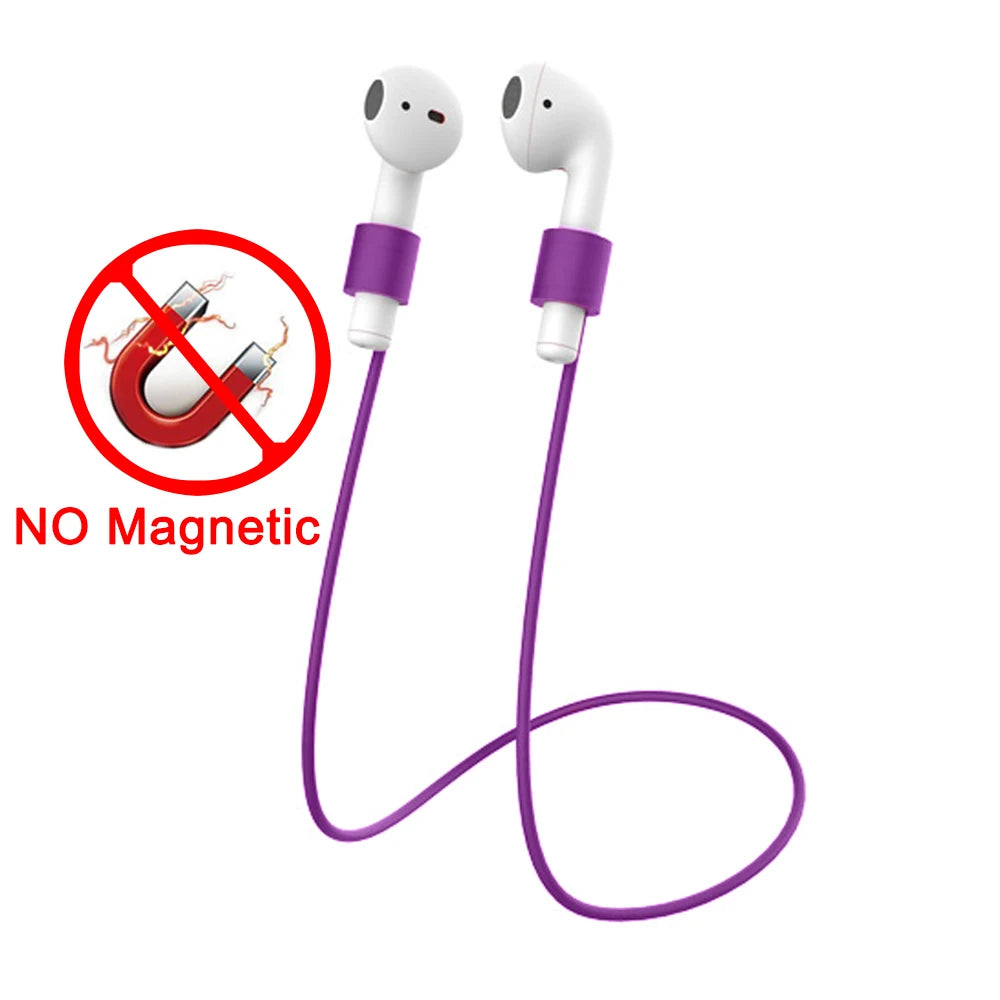 Soft Silicone Magnetic Anti-Lost Strap for AirPods Pro 1 2 3 Earphones