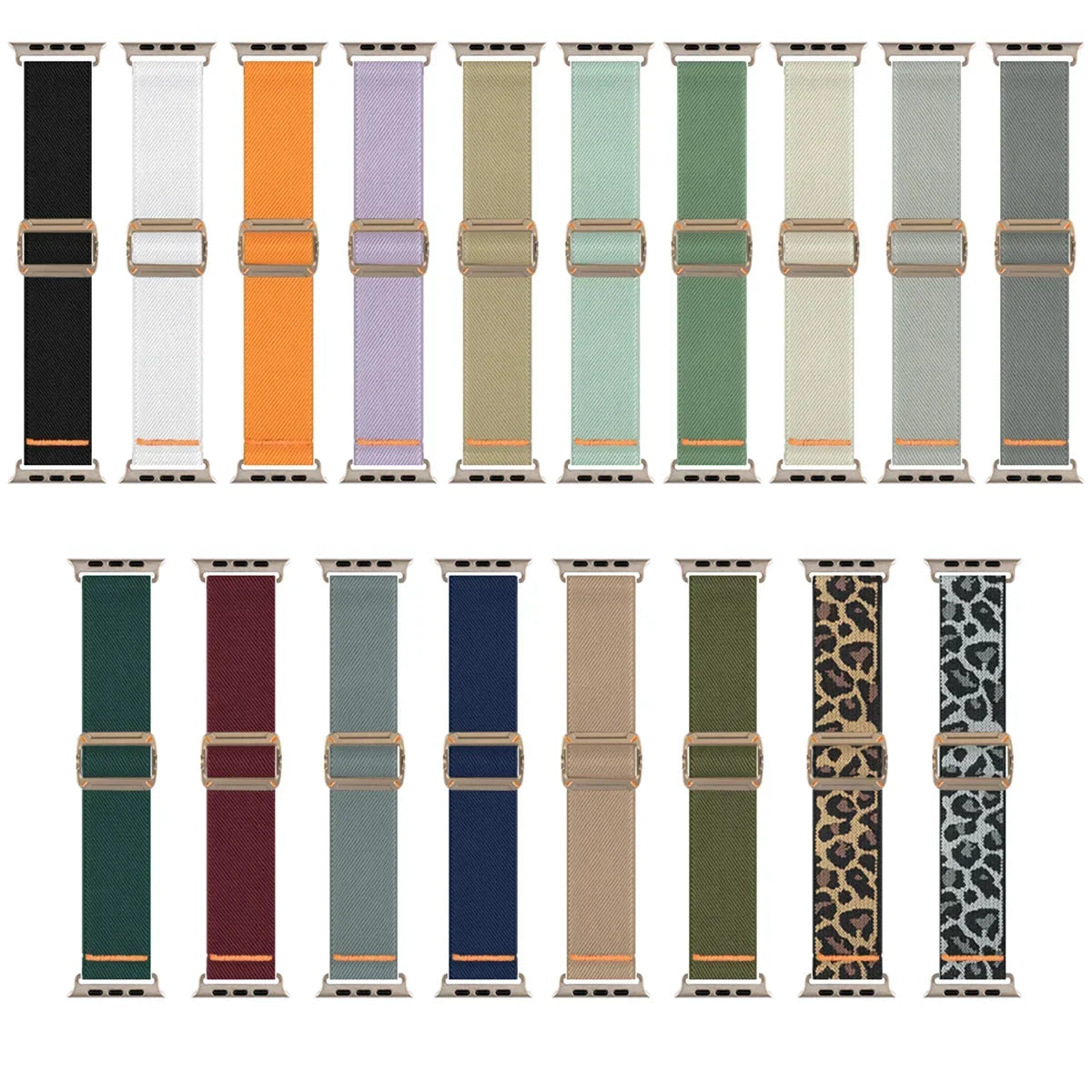 Elastic Nylon Band for Apple Watch Ultra 2 & Series 10β5, 49β41mm