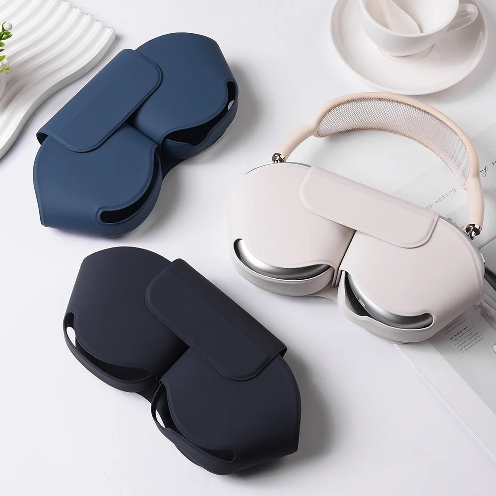 Leather Protective Case for AirPods Max – Soft Headphone Cover Bag