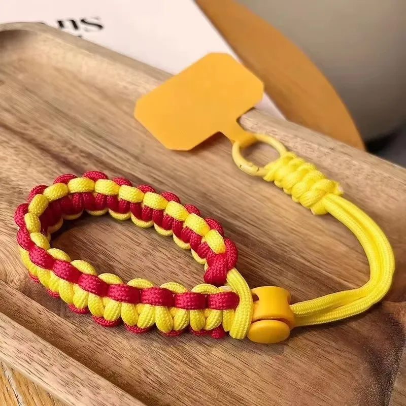 Handwoven Adjustable Phone Lanyard Strap β Anti-Drop Outdoor Wrist Rope