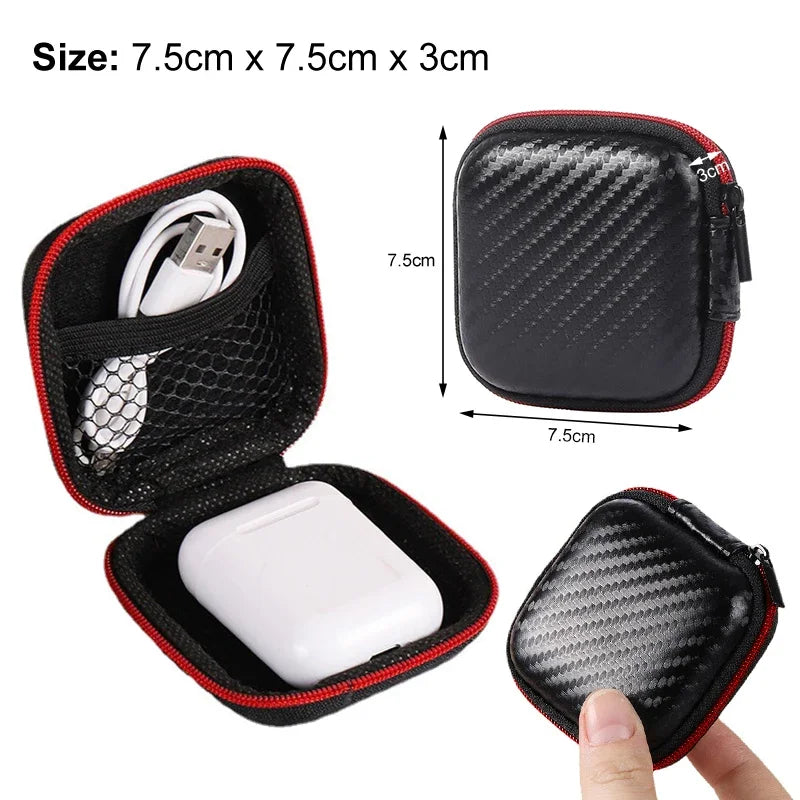 Mini Hard Shell Storage Case for Earphones, Chargers & USB Drives