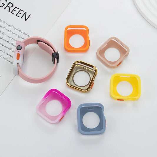 Candy Soft Silicone Case for Apple Watch Ultra 2 & Series 5–9, 40–49mm Protective Armor