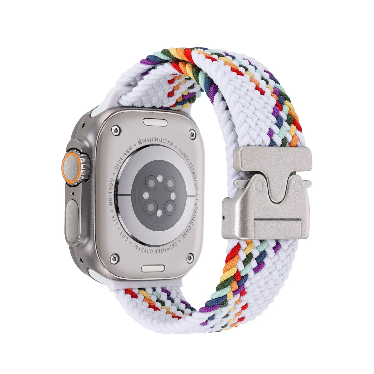 Braided Magnetic Band for Apple Watch 44mm–49mm Ultra 2/Series 10–6/SE