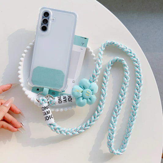 Outdoor Mountaineering Woven Phone Lanyard Women’s Belt Anti-Loss Neck Strap