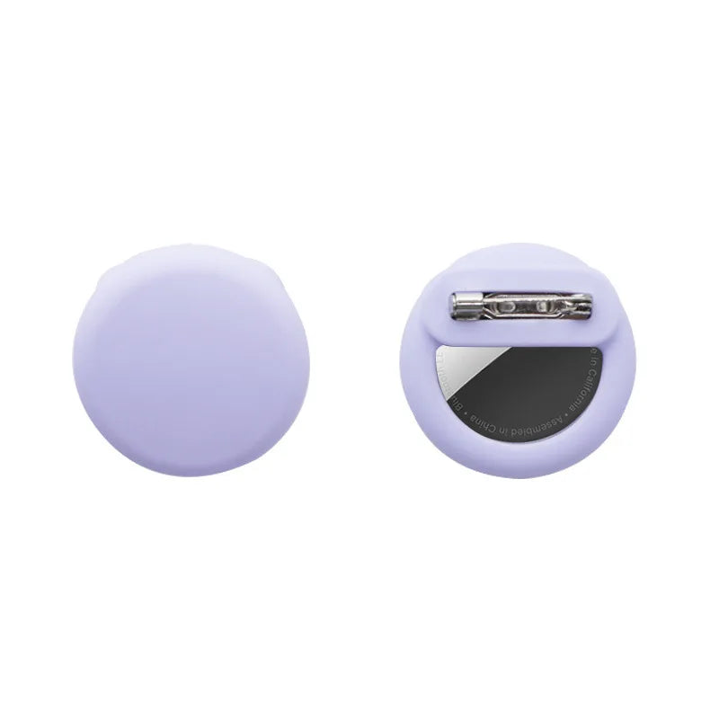 Silicone Airtag Holder for Kids & Elderly with Safety Pins - Hidden Tracker Case