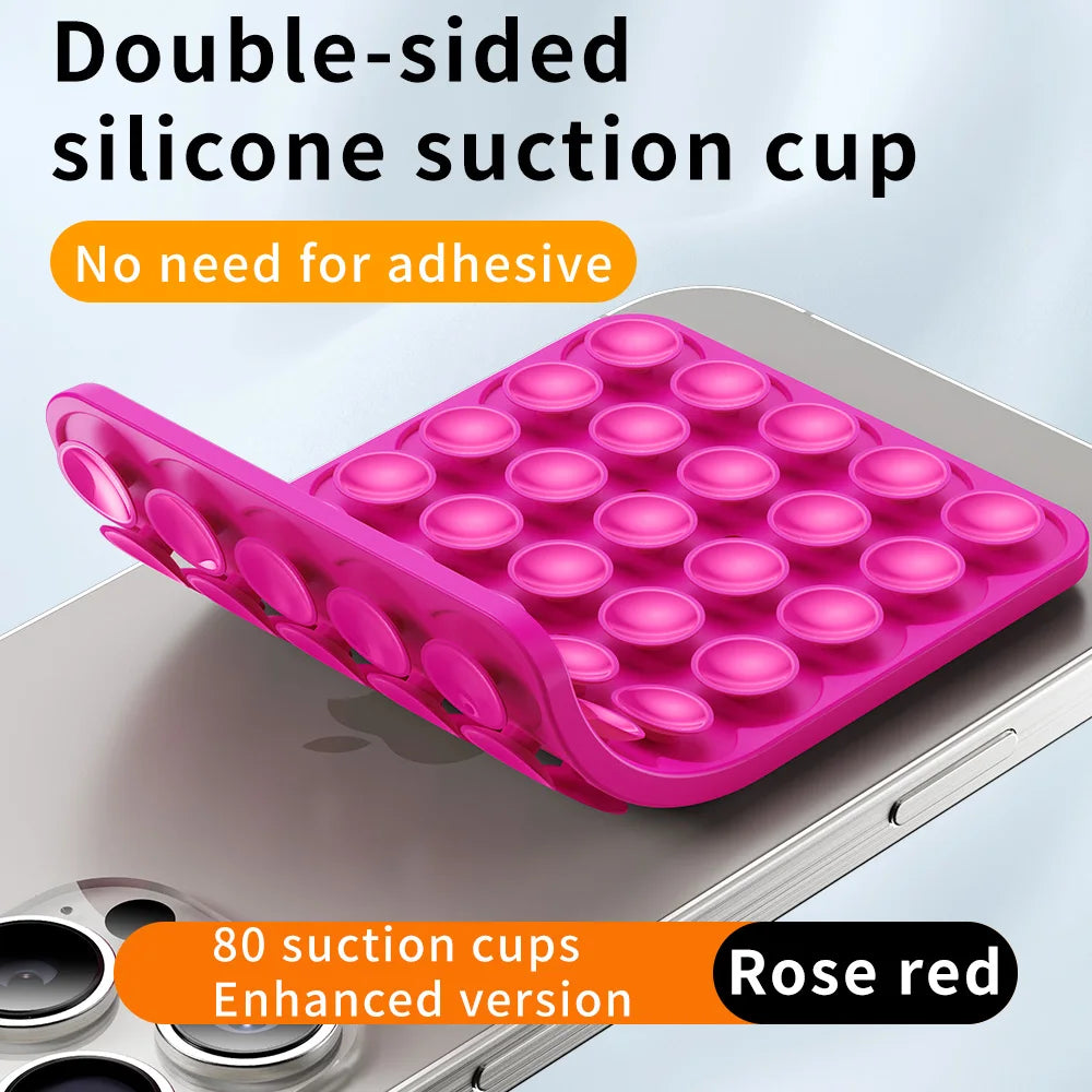 Double-Sided Silicone Suction Pad for Phones – Adhesive Rubber Mount