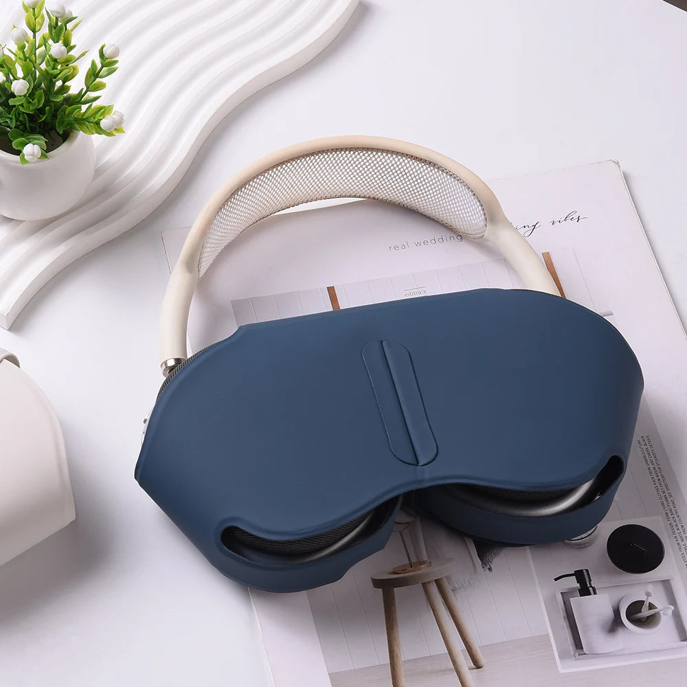 Leather Protective Case for AirPods Max – Soft Headphone Cover Bag