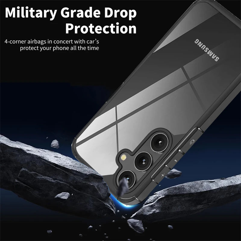 Rugged Hybrid Armor Shockproof Case for Samsung A & S Series – Hard PC Cover