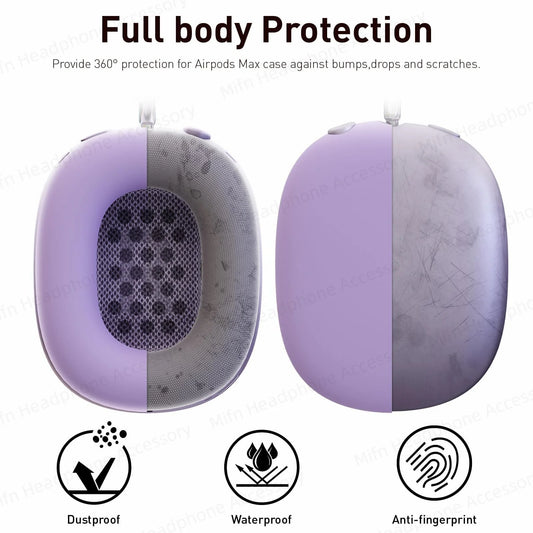 2024 Clear Soft TPU Case for AirPods Max – Ear Cups & Headband Cover