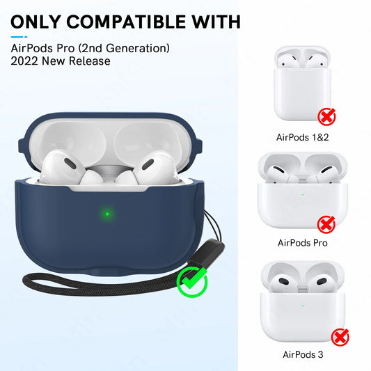MagSafe Magnetic Soft Protective Cover for AirPods Pro 2 Charging Case