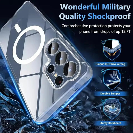 MagSafe Magnetic Case for Samsung Galaxy Note 10/20 Ultra & A05/A05S/A06/A15–A54