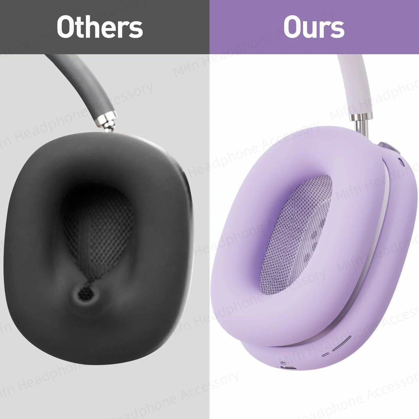 2024 Clear Soft TPU Case for AirPods Max – Ear Cups & Headband Cover