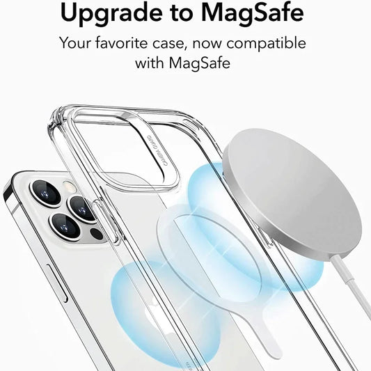 5-in-1 Sticker Ring for MagSafe Wireless Charging, Metal Plate for iPhone 12–14 Pro Max