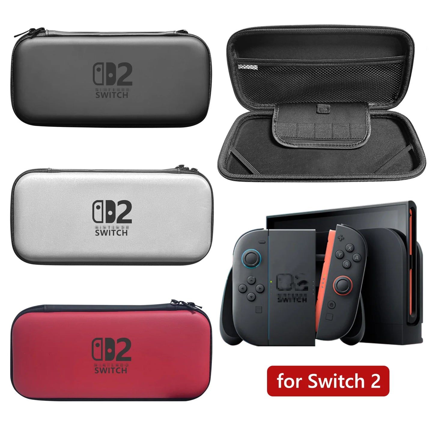 Slim Waterproof Travel Case for Switch 2 (2025) – EVA Hard Shell Storage Bag