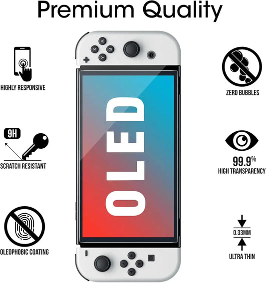 Tempered Glass Screen Protector for Switch 2 OLED, PS5 & Steam Deck 2