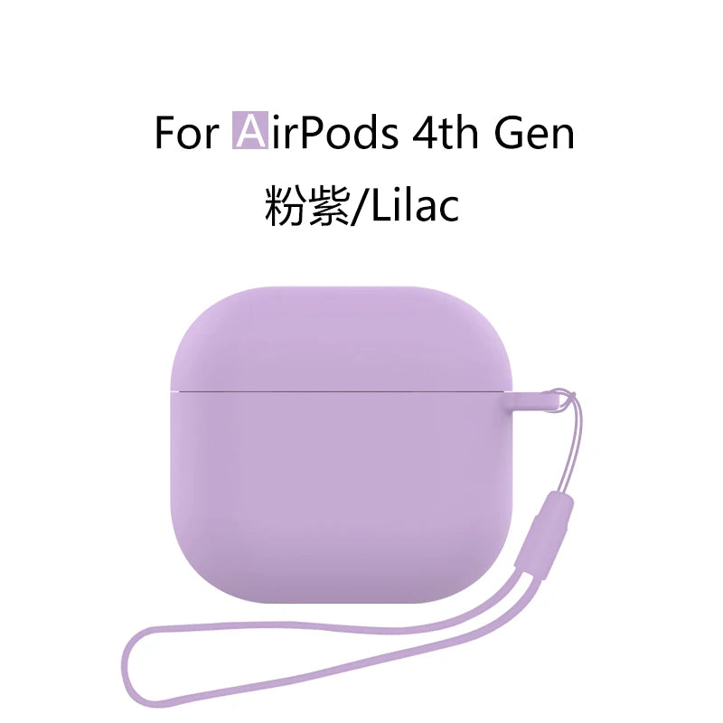 Silicone Case with Lanyard for AirPods 4 (2024) with Active Noise Canceling