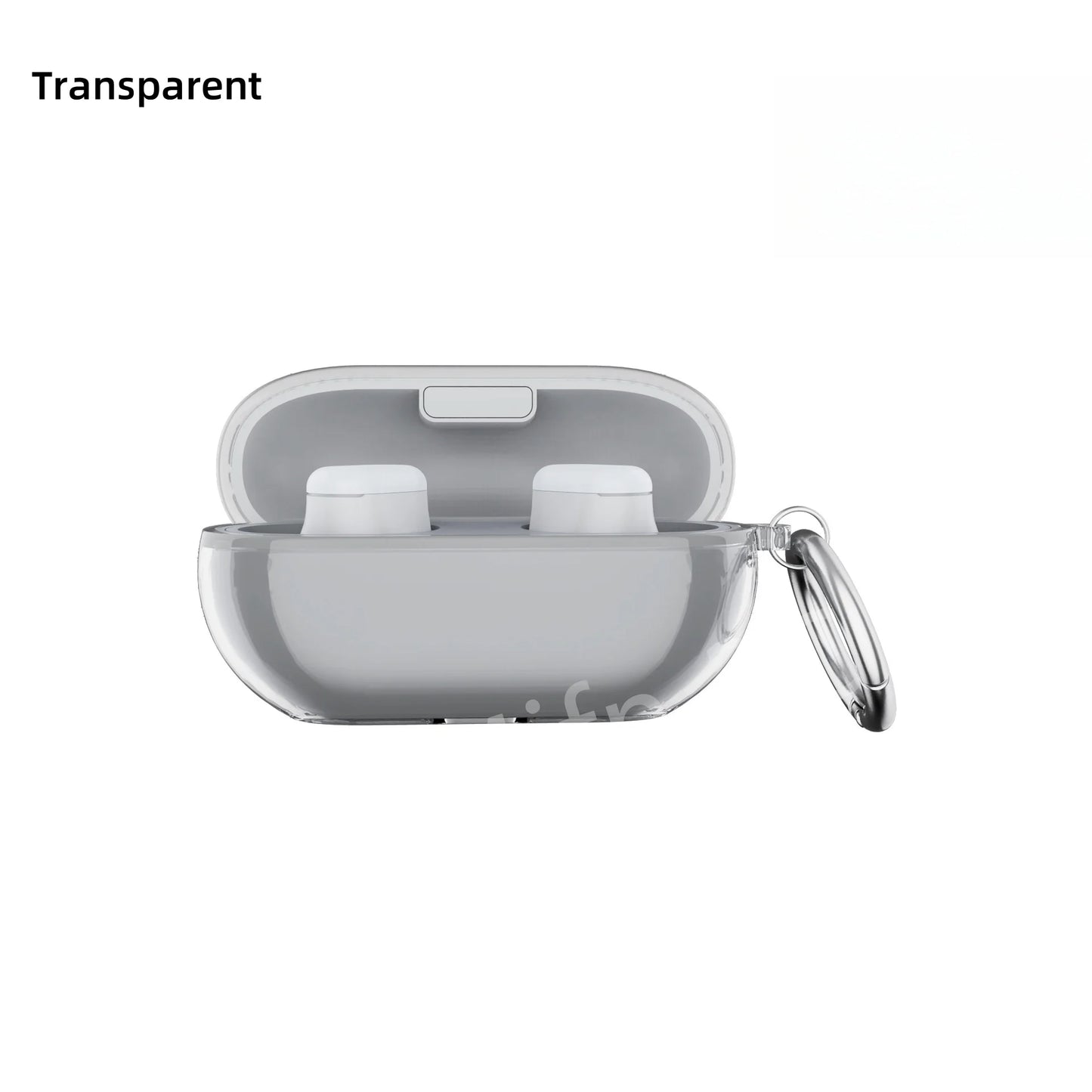 Transparent Protective Case with Keyring for Beats Solo Buds Earbuds 2024