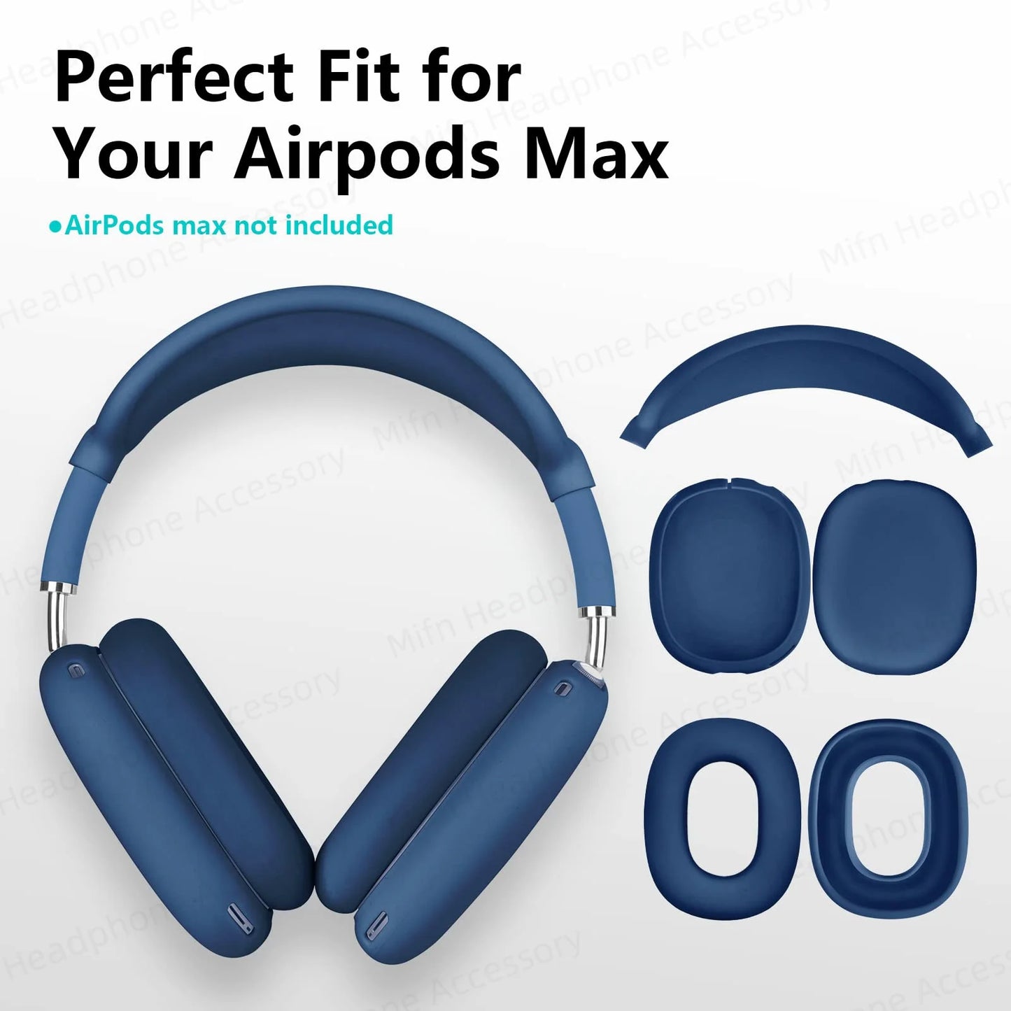 Silicone Protective Case for AirPods Max – Headphone Earmuffs Cover