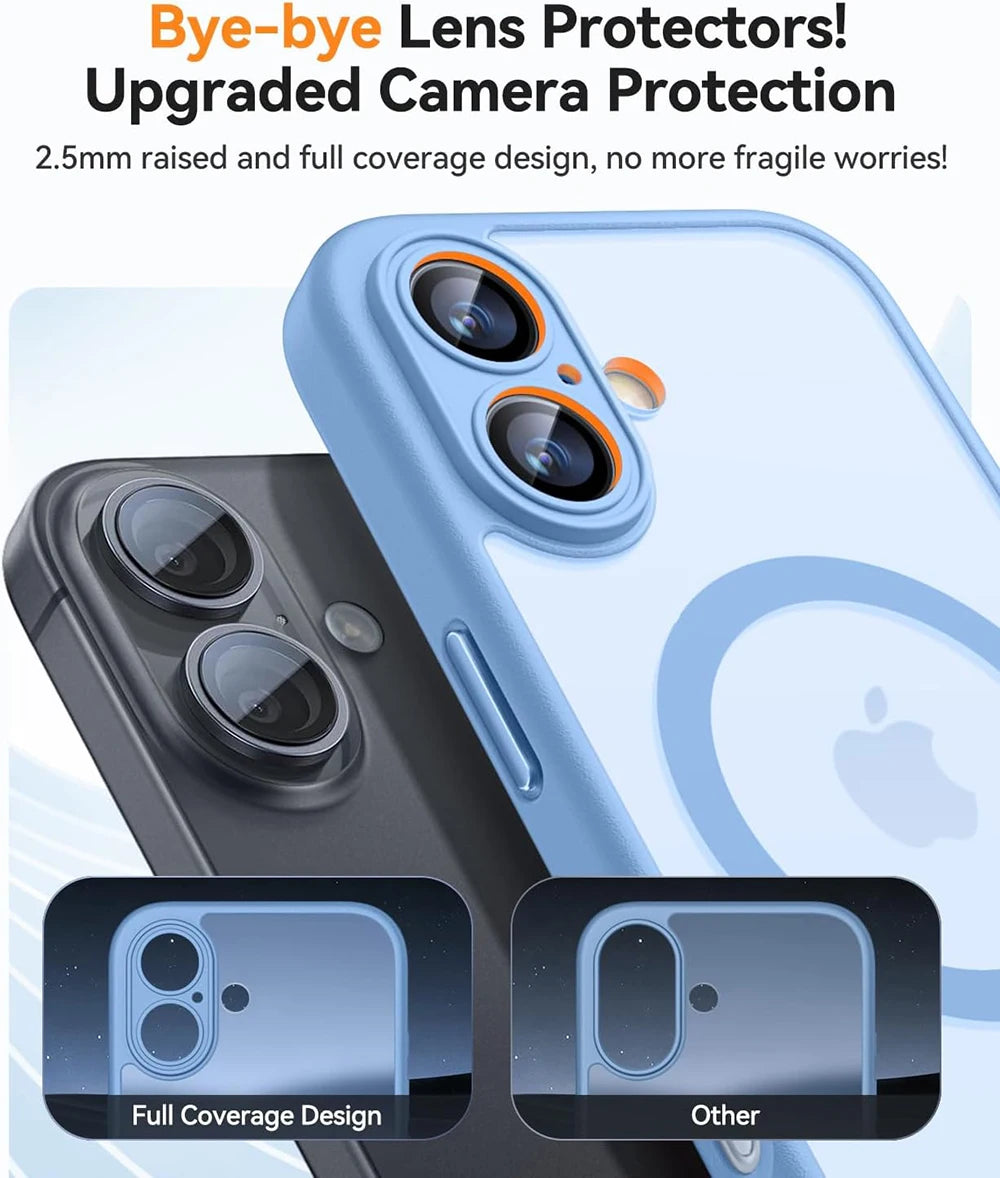 Magnetic Matte Armor Shockproof Case for iPhone 13 14 Pro Max MagSafe