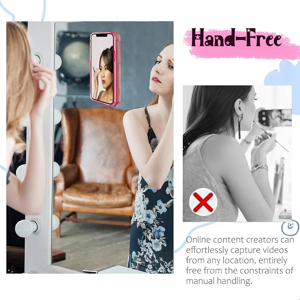 Candy Color Silicone Suction Phone Holder for Selfies & Videos