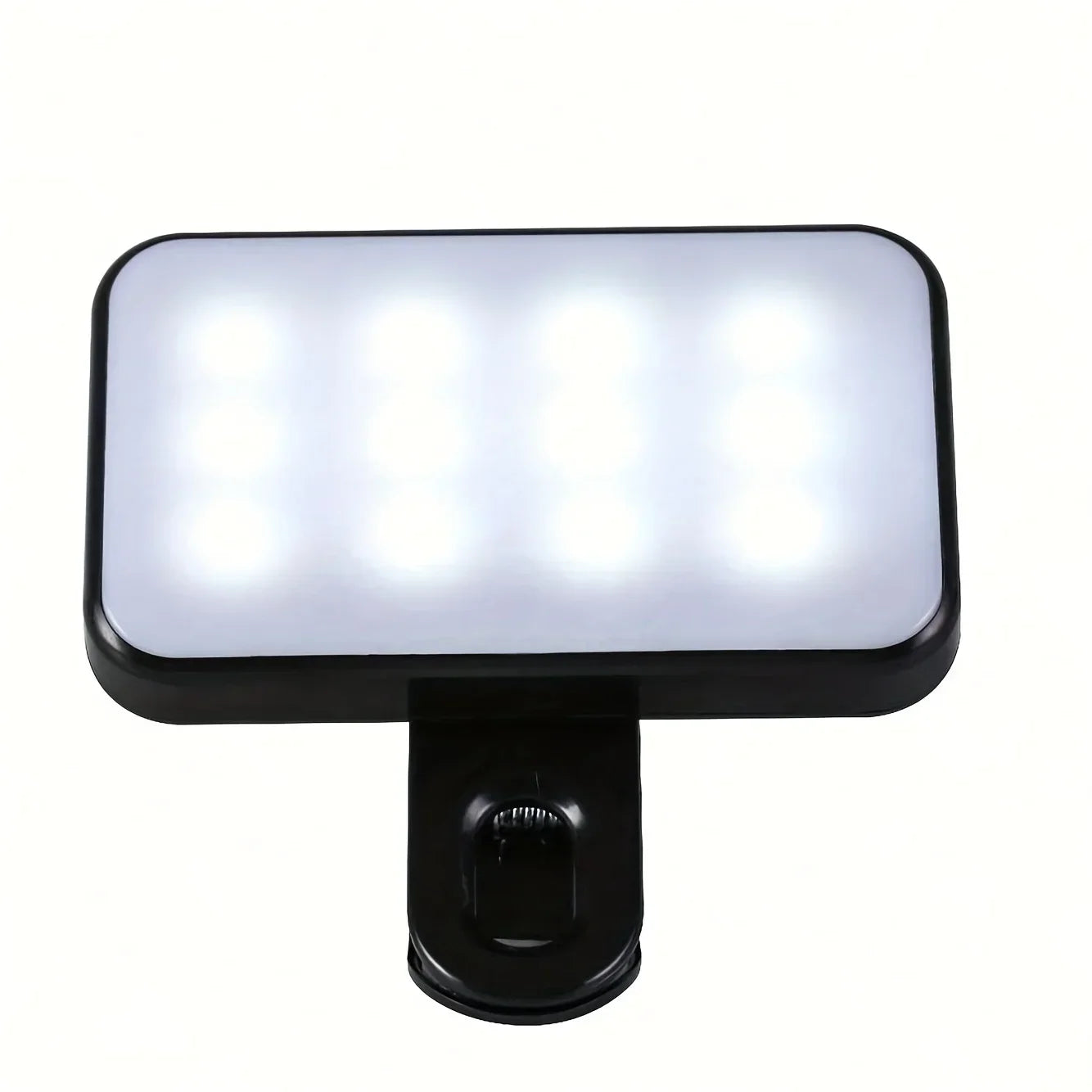 Mini Rechargeable Selfie Light with 3 Modes, Clip-On LED for Phones & PCs