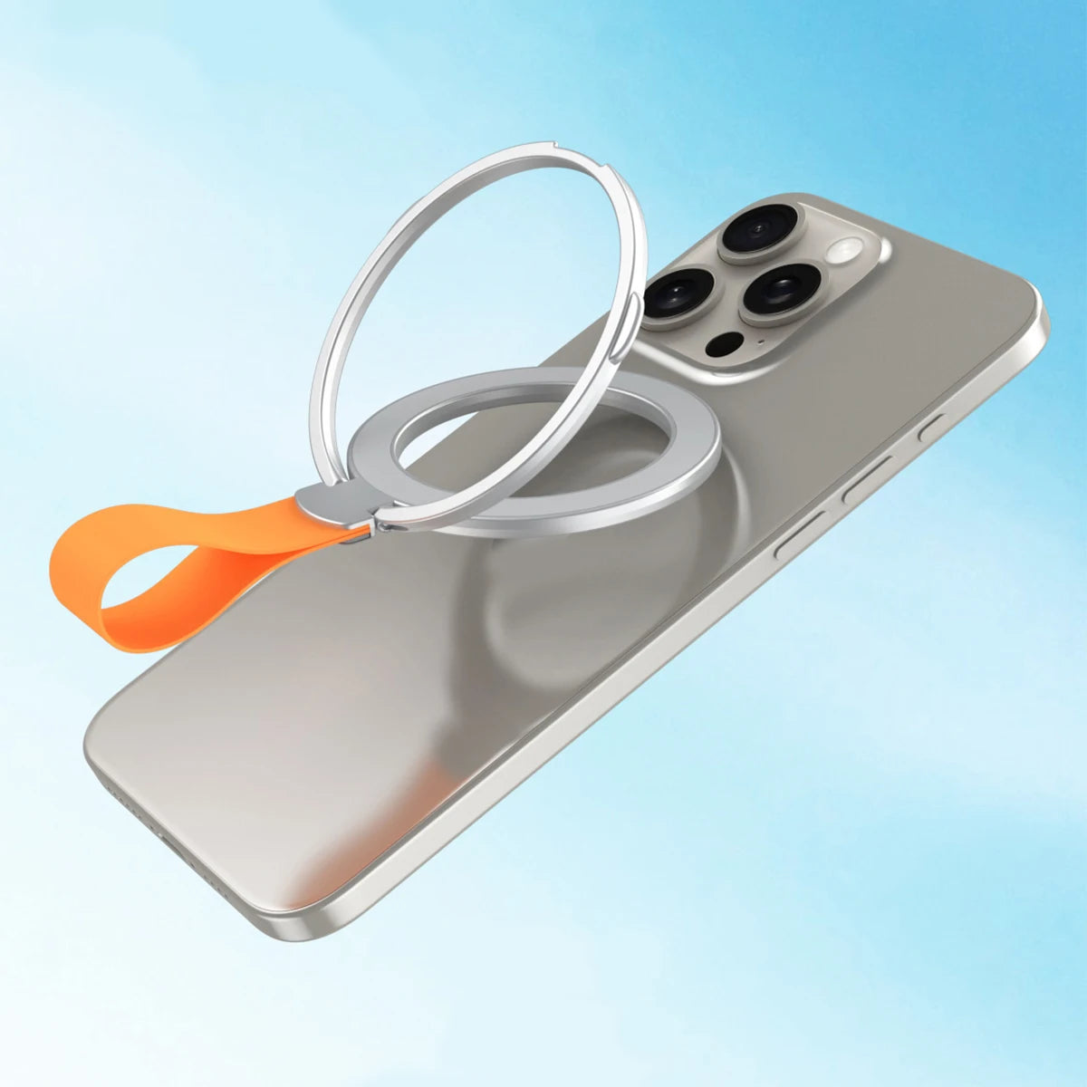 MagSafe 360° Rotating Foldable Metal Ring Holder with Strong Magnetic Grip