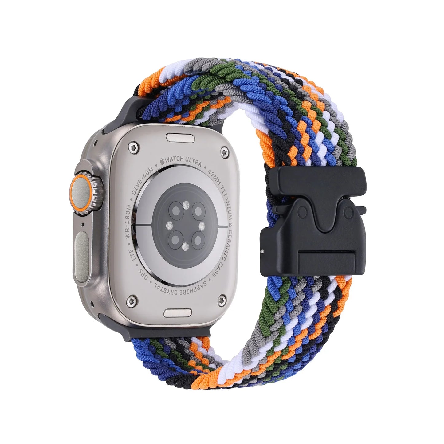 Braided Magnetic Band for Apple Watch 44mm–49mm Ultra 2/Series 10–6/SE