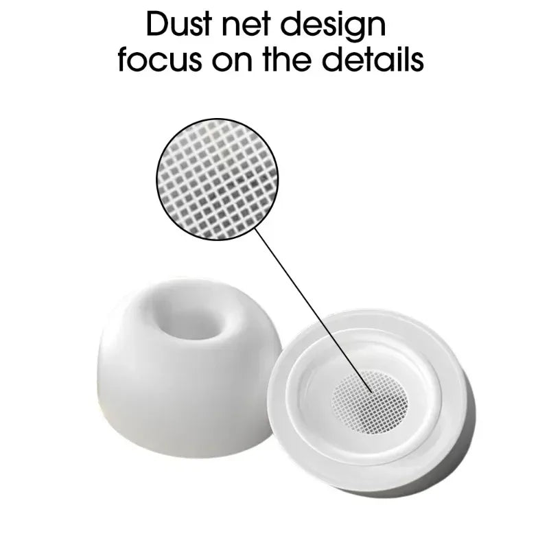 Soft Silicone Ear Tips for AirPods Pro 1/2 – Noise-Reducing Earbud Covers
