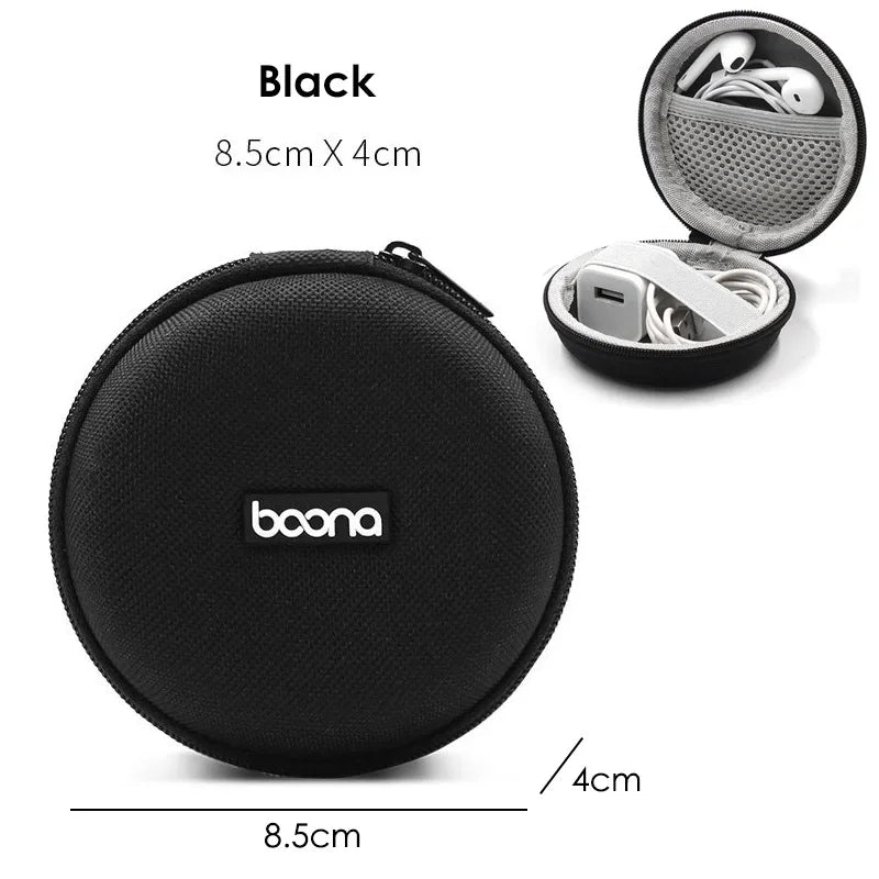 Mini Hard Shell Storage Case for Earphones, Chargers & USB Drives