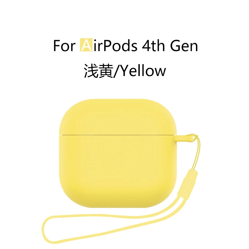 Silicone Case with Lanyard for AirPods 4 (2024) with Active Noise Canceling