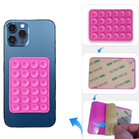 Silicone Suction Cup Phone Holder for Leather Case or Tablet