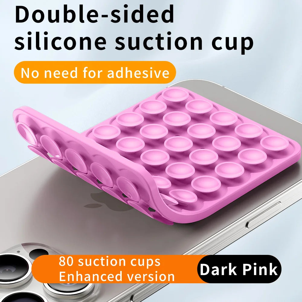 Double-Sided Silicone Suction Pad for Phones – Adhesive Rubber Mount